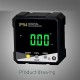 4 X 90-degree Inclinometer Lcd Screen Magnetic Digital Display Protractor Bevel Gauge Meter Angle Finder Yellow