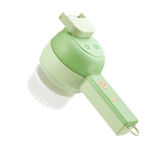 4-in-1 Hand-held Vegetable Cutter Portable Wireless Electric Kitchen Garlic Chopper Slicers Multi-function Green