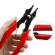 4-in-1 Multifunctional Snap-Ring Pliers Multi Crimp Tool Ring Remover Retaining Circlip Pliers Red