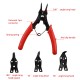 4-in-1 Multifunctional Snap-Ring Pliers Multi Crimp Tool Ring Remover Retaining Circlip Pliers Yellow