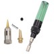 4-in-1 Portable Soldering Iron Kit Welding Pen Burner 1300 Degrees Butane Tip Tool with Visual Air Tank