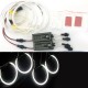 4*131mm White CCFL LED Angel Eyes Halo Rings Lighting Headlight Lamp for BMW E36 E46 E39 E38 white