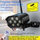 42led Solar Security Light Motion Sensor Simulation Outdoor Fake Camera Rural Garden Wall Lamp Waterproof with RC White