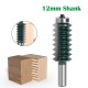 45# Steel 12mm Shank Woodworking Milling Cutter Multi-tooth Wood Carving