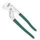 45#steel 10-inch Adjustable Water Pipe Wrench Clamp Pliers Hardware Tools Hand Tool Green