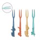 48pcs Wheat Straw Dinnerware Set Bowl Plate Dish fork Chopsticks Spoon Multi-color