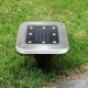 4Pcs 8LEDs Solar Powered Buried Light Underground Lamp for Outdoor Path Way Patio Garden Yard warm light