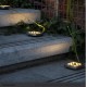 4Pcs 8LEDs Solar Powered Buried Light Underground Lamp for Outdoor Path Way Patio Garden Yard warm light