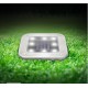 4Pcs 8LEDs Solar Powered Buried Light Underground Lamp for Outdoor Path Way Patio Garden Yard white light