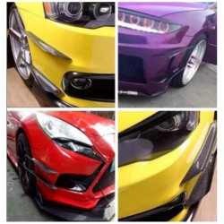 4Pcs Car Front Bumper Canard Splitter Fin Spoiler Carbon Fiber Universal Modified Decoration  Carbon fiber