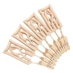 4Pcs Portable Folding Drying Rack Multifunctional Retractable Clothes Hanger with Clips Nordic beige