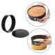 4Pcs/Set Non Stick Round Bake Tin Tray Cake Baking Tools Pan Bakeware for Kitchen black