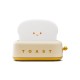 4W Led Bread Maker Night Light Dimming USB Rechargeable Bedside Table Lamp with Charging Indicator Yellow