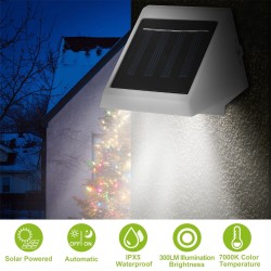 4leds Solar Wall Light Outdoor Waterproof Security Lamp for Stair Fence Garden Patio LED Solar Light