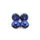 4pcs Frame Hole Cap Cover Plug Low & Up for KAWASAKI NINJA250/300 350 blue