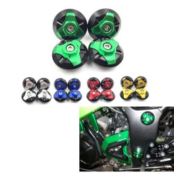 4pcs Frame Hole Cap Cover Plug Low & Up for KAWASAKI NINJA250/300 350 green