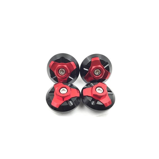 4pcs Frame Hole Cap Cover Plug Low & Up for KAWASAKI NINJA250/300 350 red