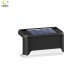 4pcs LED Solar Stairs Lights Outdoor Waterproof Garden Pathway Courtyard Patio Steps Fence Lamps Black warm light