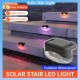 4pcs Solar Led Stairs Light Outdoor Waterproof Lamps Cold White