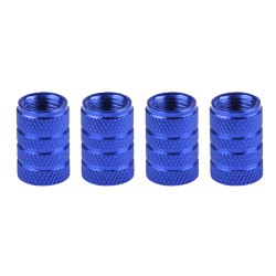 4pcs/set Car Tire Colorful Aluminum Alloy Valve Cap Wheel Valve Cover Dust Cap blue