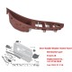 4pcs/set Door Handle Window Switch Panel for BMW 5 Series F10 F18 520 523 525 brownish red