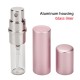 5 Pcs/set 5ml Travel Cosmetic Bottle Portable Anodized Aluminum Empty Perfume Sub-bottle Golden