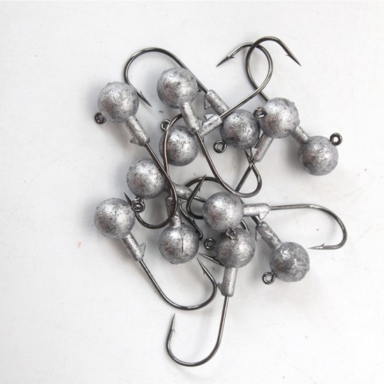 50 Pcs/set Jig Head Colorful Spray Paint Soft Bait Insect Hooks Nude color 50 bags_5g