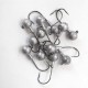 50 Pcs/set Jig Head Colorful Spray Paint Soft Bait Insect Hooks Nude color50 bags_2.5g