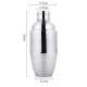 500ml Stainless Steel Cocktail Shaker Cocktail Party Mixing Cup Bar Drink Bartender Accessories  500ml Silver