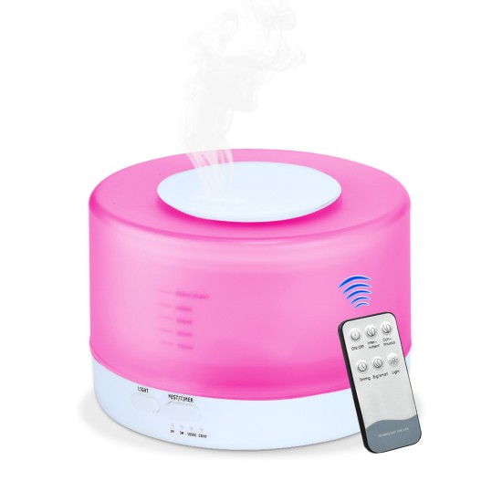 500ml ultrasonic humidifier Household Air Humidifier Colorful Lights Air Purifying Mist Maker white_U.S. regulations