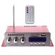 502S Mini Bluetooth Amplifier Remote Control USB/SD Card Player FM Radio Power Amplifier 12V blue Bluetooth power amplifier