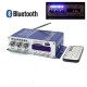 502S Mini Bluetooth Amplifier Remote Control USB/SD Card Player FM Radio Power Amplifier 12V blue Bluetooth power amplifier