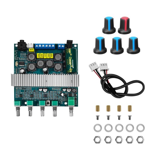 50w Tpa3116 Subwoofer Amplifier Board 2.1 Channel High-power Audio Digital Amplifier Board Bluetooth 5.0