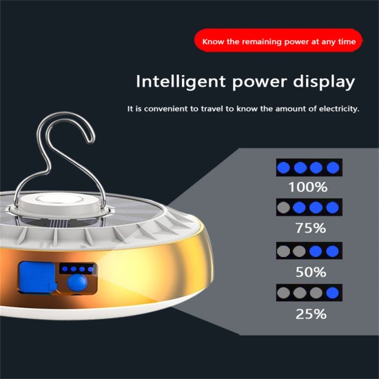 5.5v 20w Led Ufo-shaped Solar Light Super Bright Energy Saving Outdoor Power Outage Emergency Lamps Black