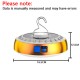 5.5v 20w Led Ufo-shaped Solar Light Super Bright Energy Saving Outdoor Power Outage Emergency Lamps Golden