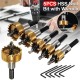 5pcs Hss Hole Opener 15-30mm High-Precision Wear-Resistant Metal Sheet Punch Drill 15mm/17mm/18mm/23mm/30mm