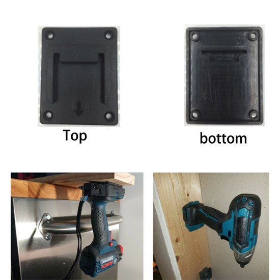 5pcs Machine Brackets Compatible for Makita 18v Bosch 18v Power Tools Black