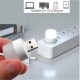 5v Usb Plug Night  Light Portable Book Led Eye Protection Reading Light Small Round Night Light Computer Mobile Power Charging Lamp warm light