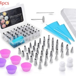 64Pcs/Set Cake Decorating Mouth Set Baking Tools 64-piece set