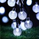 6.5M 30LED Solar-powered Bubble String Lights Night Light Garden Home Party Bar Decoration warm white