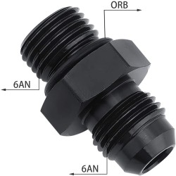 6AN/8AN/10AN Male Flare Reducer Hose Fitting Adapter Fuel Line Reducing Aluminum Pipe Union Connector  6AN