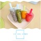 6PCS Colorful Freezer Popsicle Frozen Mold Ice Cream Yogurt Juice Maker - Reusable, BPA Free, DIY Circular mixed jelly