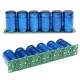 6Pcs Farad Capacitor 2.7V 500F 35*60MM Super Capacitor with Protection Board blue