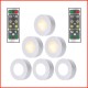 6Pcs LED Lights Stylish Closet Lights with Remote Control Pat Light Night Light for Lighting Warm white light