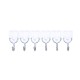 6Pcs/set Traceless Nailless Powerful Viscous Wall Hanging Hook for Kitchen Bathroom 6pcs