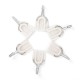 6Pcs/set Traceless Nailless Powerful Viscous Wall Hanging Hook for Kitchen Bathroom 6pcs