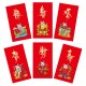 6pcs Chinese Red  Envelope  New  Year Spring Festival Birthday Red Gift  Envelope 1#