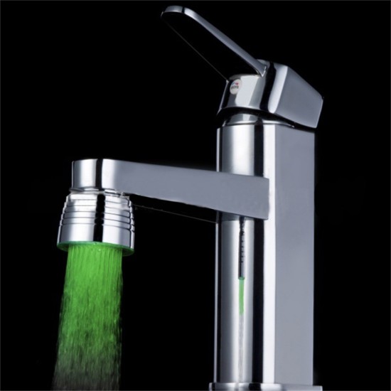 7 Colors Change Gradient Led Water Faucet  Light Water Stream Color Changing Faucet Tap For Kitchen Bathroom 7colors change