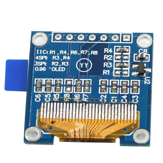 7-pin Gnd 0.96inch Oled Display 128x64 Ssd1306 Chip Spi Ultra-low Power Consumption Display Module White