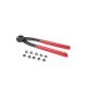 7.0-8.7mm Single Ear Plus Stainless Steel Hydraulic Hose  Clamps O-clips Pipe Fuel Air W Ear  Clamp  Pincer Red+silver